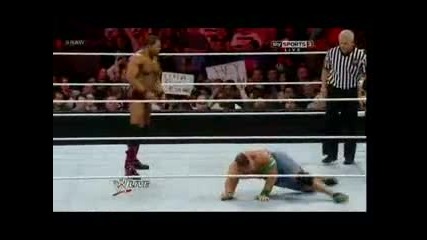 Wwe Raw 09.04.12 Brock Lesnar Отново Напада Джон сина
