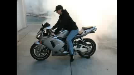 Motorcycle Burnout Video
