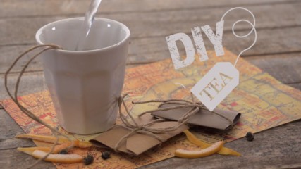 DIY Tea: Grapefruit, jasmine and white tea parcels