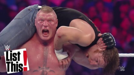 5 ossos quebrados por Brock Lesnar: WWE List This!