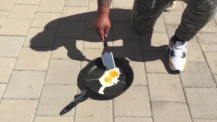 Ето как се пържат яйца при 46 градуса температура