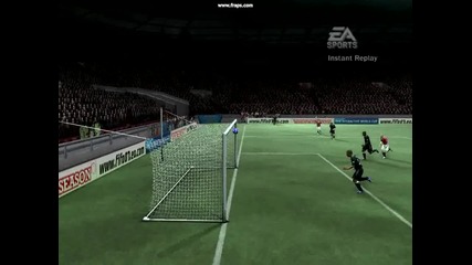 Fifa 07 Прехвърлящ гол на Бербатов 