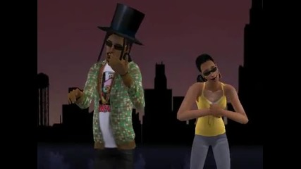 Sims 2 Ciara feat T - pain - Go Girl 