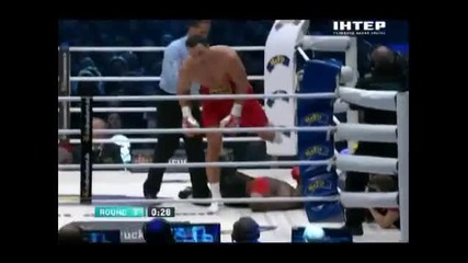 Бокс: Владимир Кличко vs Жан Марк Мормек 03.03.2012 рунд 3