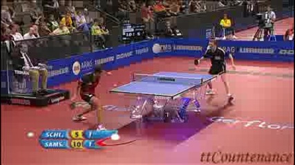Тенис на маса: Werner Schlager vs Vladimir Samsonov 