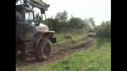Колея от лесовоза урал