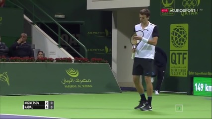 Rafael Nadal vs Andrey Kuznetsov Full Match ᴴᴰ Doha 2016 Part 1