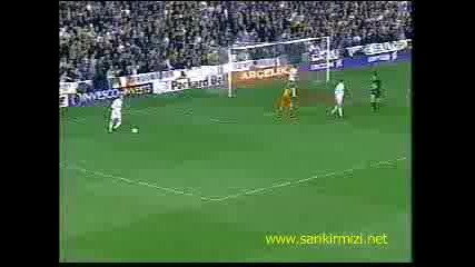 HAGI pen vs Leeds - semi final in UEFA Cup 2000