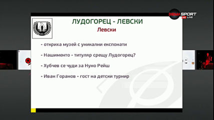 Преди дербито за върха Лудогорец - Левски