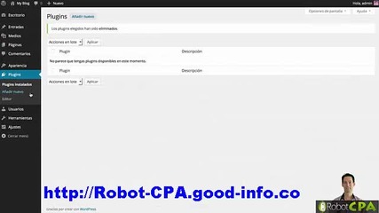 Robot Cpa Instalar Plugin con Licencia [parte 1] Wordpress Plugin Robotcpa V5 Plugin Wordpress