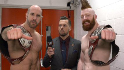 Cesaro & Sheamus celebrate their Raw Tag Team Championship victory: WWE.com Exclusive, Nov. 6, 2017