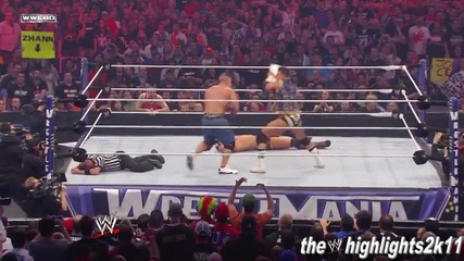 stlemania 27 John Cena vs The Miz Highlights