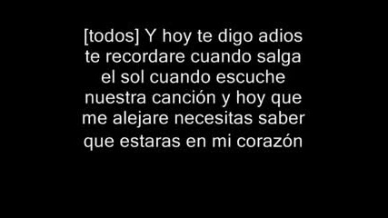 Rbd - Adios (with lyrics)