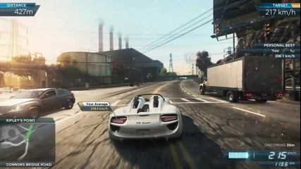 Need For Speed Most Wanted 2012 - Porsche 918 Spyder Concept - Turbine