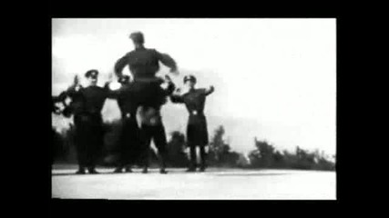 A Russian army breake dance