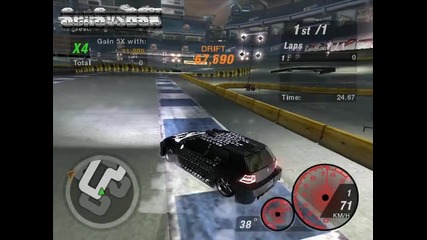 Need For Speed Underground 2 - studium drift 3 - 1 lap 