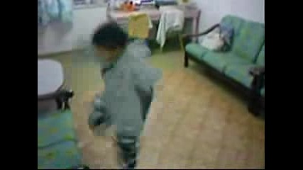 Little boy shuffle  dance
