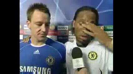 Terry And Drogba On Reaching Final.