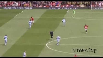 10.05 Димитър Бербатов с асистенция за красив гол на Карлос Тевес ! Юнайтед - Сити 2:0