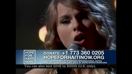 Taylor Swift - Breathless (live Hope For Haiti 2010) 