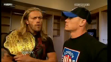 Raw.03/30/09 John Cena & Edge (backstage)