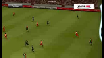 Pes 2009 Galatasaray - Nic Nijmegen Carlos Tevez Goal