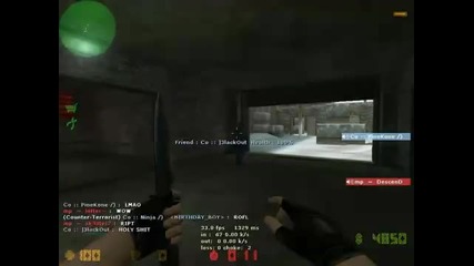 Knife 1v5 ace clutch