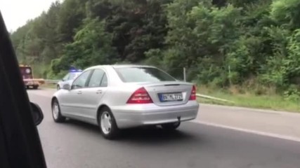 Изгоряла кола на АМ "Тракия"
