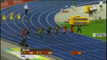 *hq*usain Bolt - С феноменално бягане в Берлин 9.58 световен рекорд 