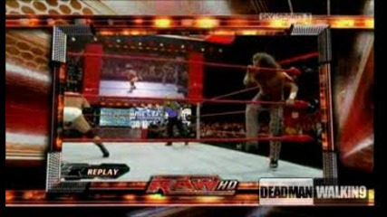 Шон Майкълс Побеждава Козлов И Печели Мач Срещу Гробаря На Wrestlemania 25! - Raw 2.3.2009