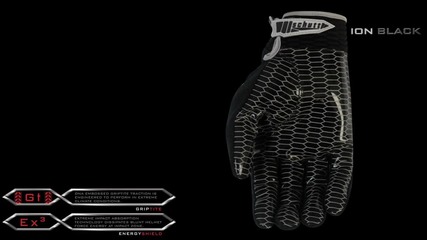 Schutt Ion Black Football Glove 