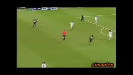 Ac Milan 1 - 0 Braga - Ronaldinho Goal