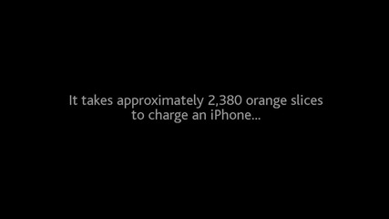 Как батерията на iphone се зарежда с портокали