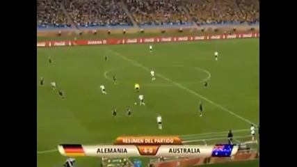 Германия vs Австралия 4 0 Fifa World Cup 2010 goals gols 13 06 2010 Alemanha 4x0 Austr lia