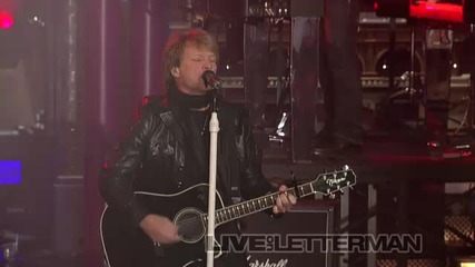 Bon Jovi - We Werent Born To Follow (live on Letterman) 