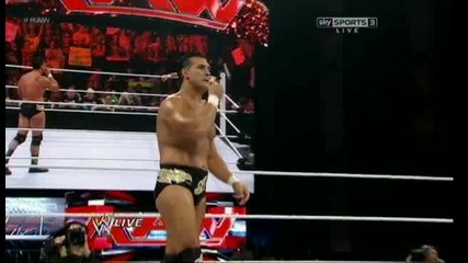 Wwe Raw 30.07.12 alberto Del Rio vs Santino Marella