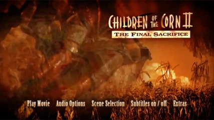 Супер готино D V D меню на филма Децата на Царевицата 2: Последното Жертвоприношение (1993)