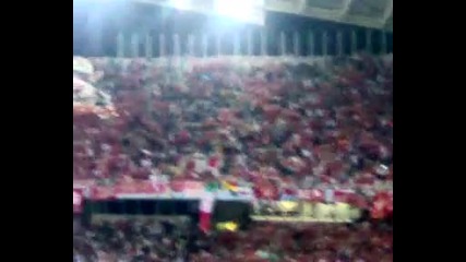 Liverpool fans singing Ynwa on Champions League Finals in Athens 