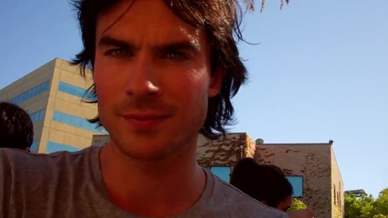 Ian Somerhalder and Justin Bieber at the 2011 Teen Choice Awards
