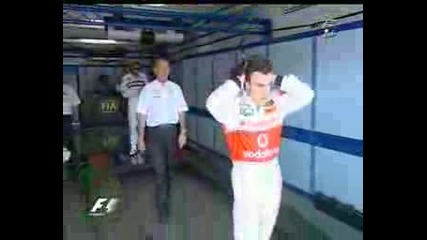 Alonso Dodging Ron Dennis At Hungaroring