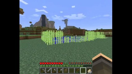 Minecraft singalpleyer 1.3.2 моята кащта и градинките ми