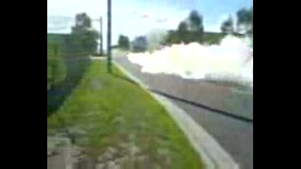 nissan skyline burnout