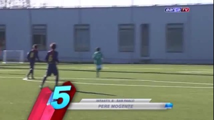 Fc Barcelona - Топ 5 гола на малките каталунци