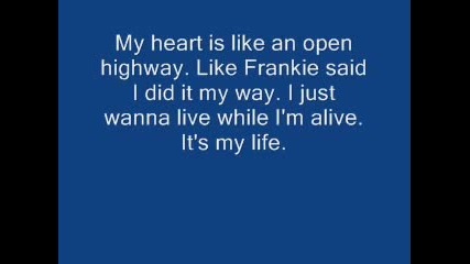 Bon Jovi - It's my life lyrics