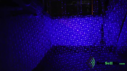 Мощен син акумулаторен лазер 1000mw с 5 приставки, зарядно, пука балон, запалва клечка кибрит цигара