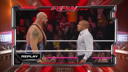 Wwe Big Show knocks out Triple H monday night raw 07.10.2013