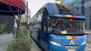 Автобусът на Левски пристигна на "Тоше Проески"