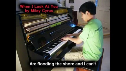 Miley Cyrus - When I Look At You (piano)