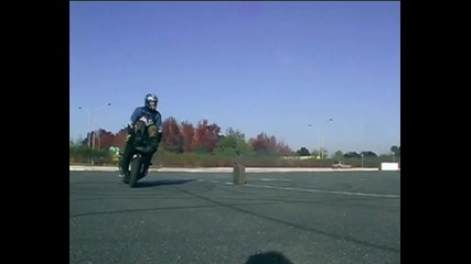 Stunt Bike Power Slides & Stoppies