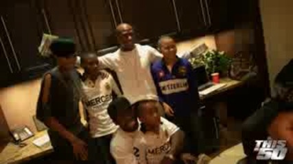 50 Cent At Floyd Mayweathers Mansion In Las Vegas With Tia & Rick Ross Son! 